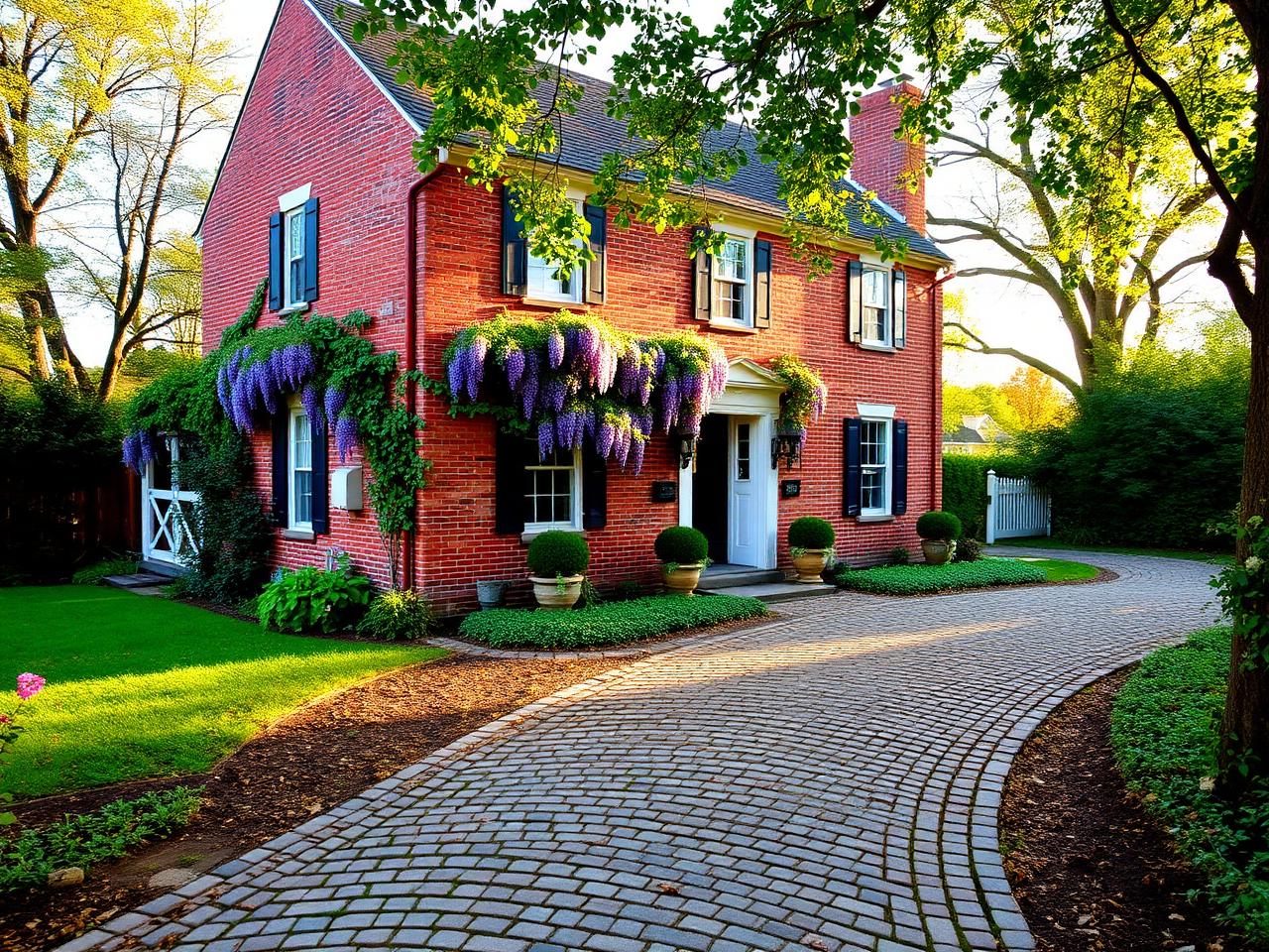 Brick Antique with Carriage House